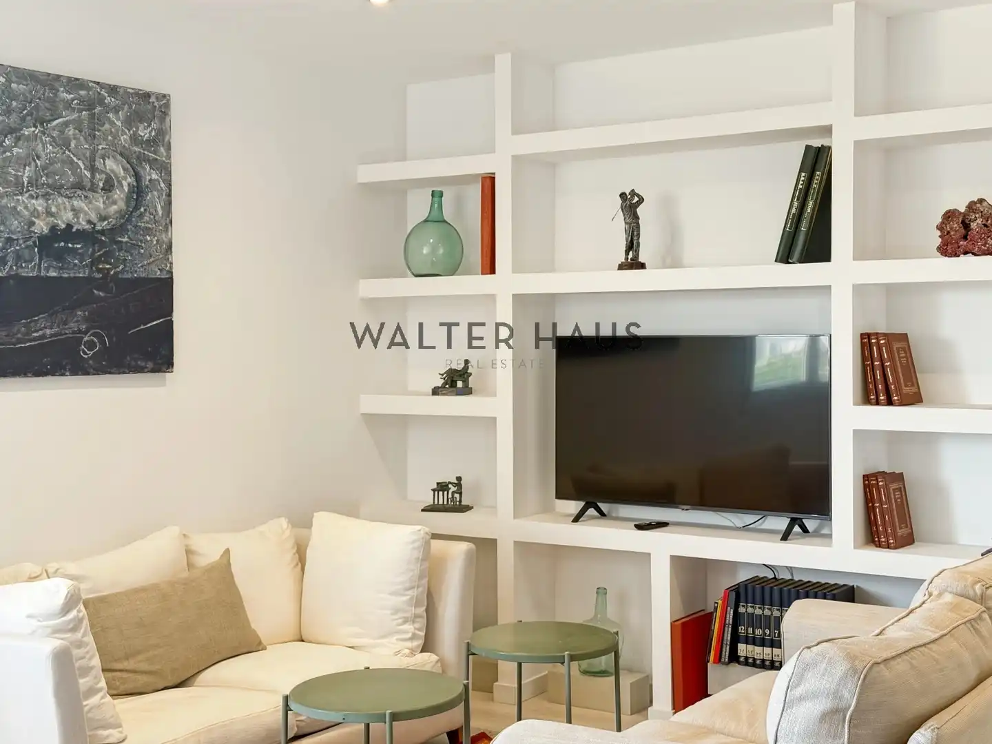Sala de estar de Dúplex en venta en Barcelona con Aire acondicionado y Amueblado