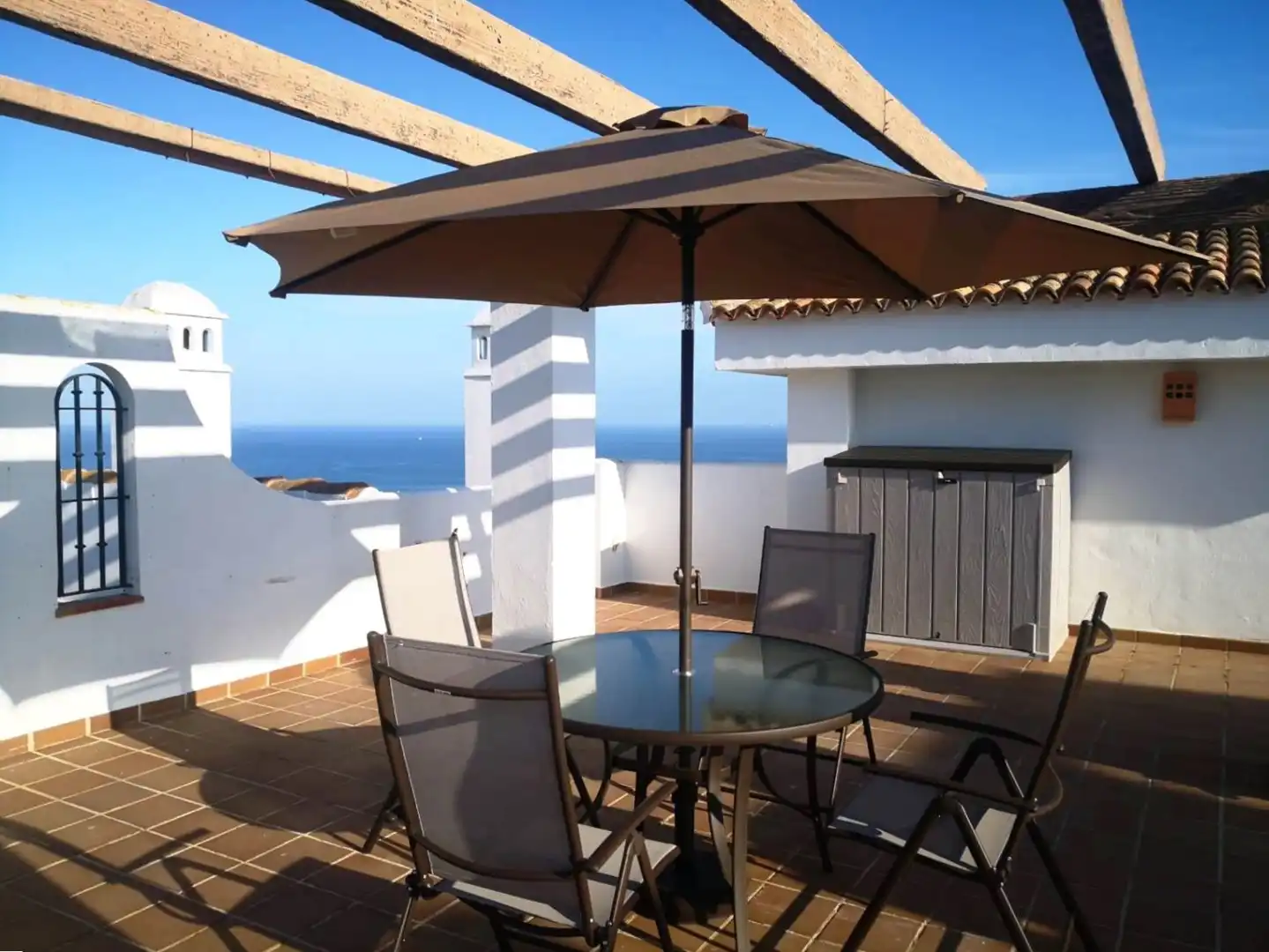 Terrassa de Apartament de lloguer en La Alcaidesa amb Aire condicionat, Calefacció i Terrassa