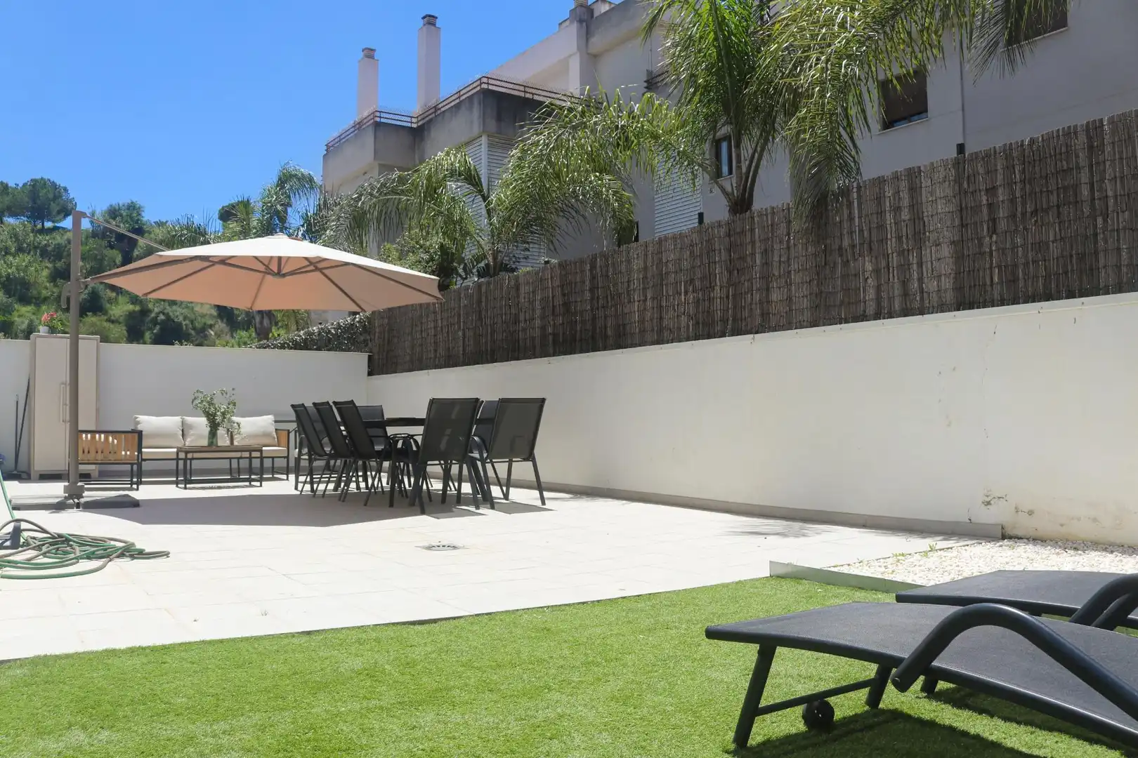 Terraza de Planta baja en venta en Mijas con Aire acondicionado, Jardín privado y Terraza