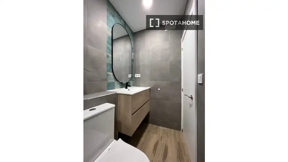 Bathroom of Flat for rent in Madrid  with Air Conditioner, Heating and Furnished