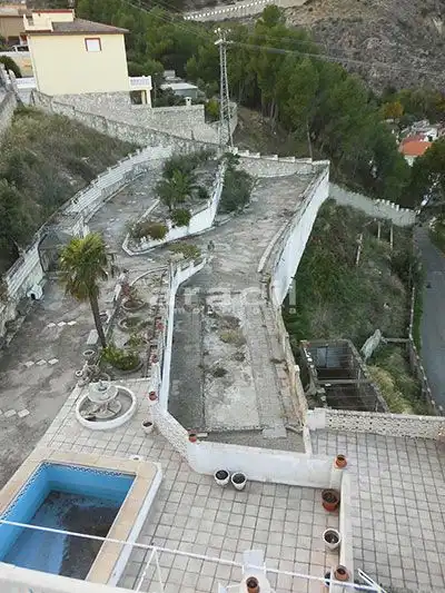 Exterior view of Houses for sale in Alcoy / Alcoi  with Terrace, Storage room and Swimming Pool