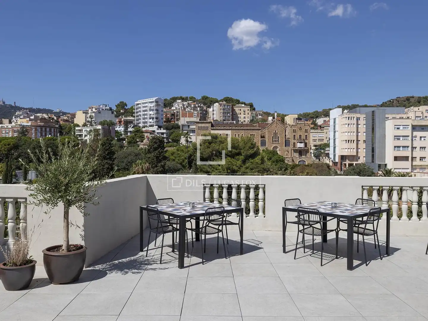 Terrace of Flat for rent in Barcelona  with Air Conditioner, Heating and Parquet flooring