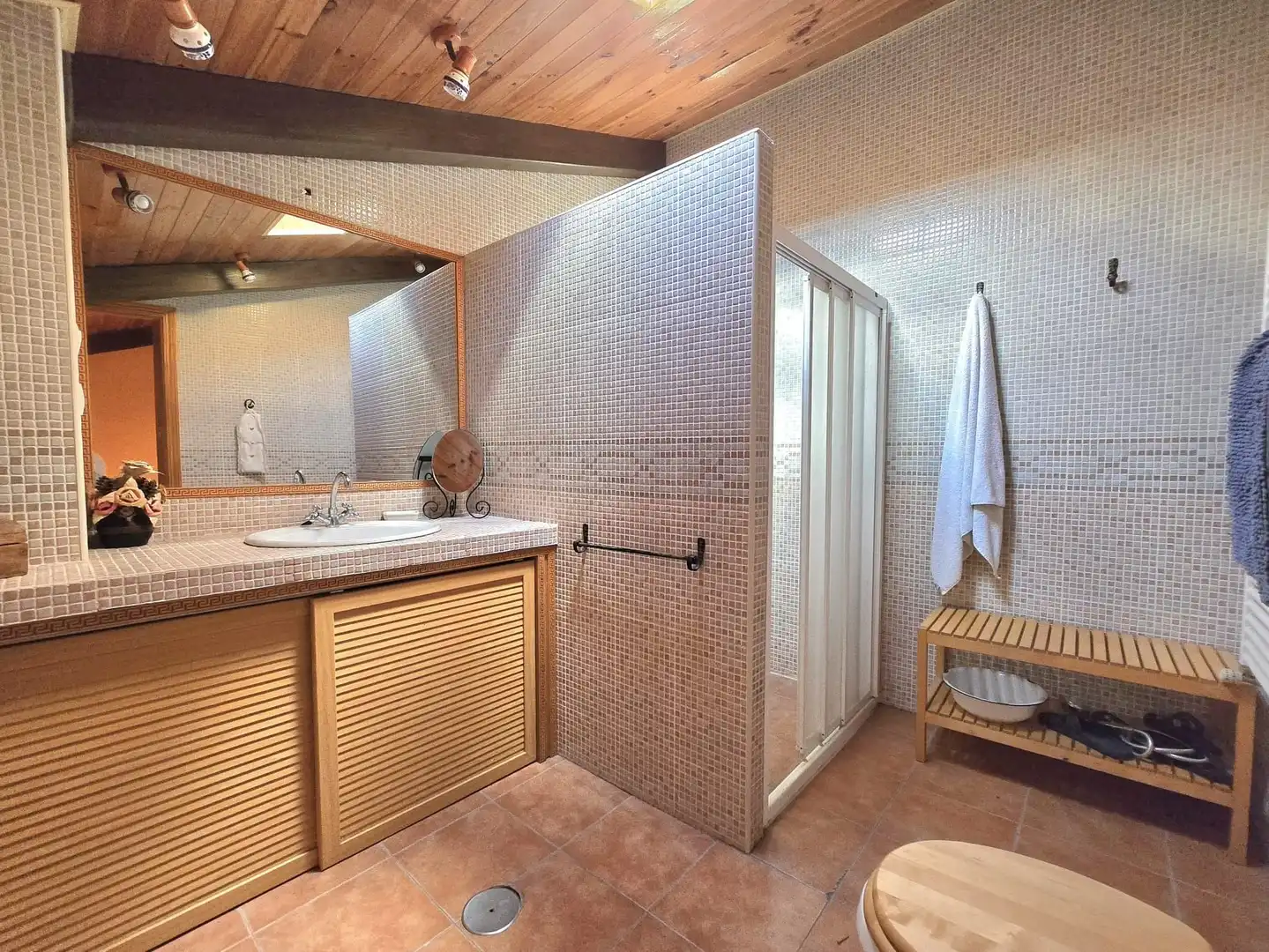Bathroom of Detached homes for sale in Almonacid de Zorita  with Air Conditioner, Heating and Private garden