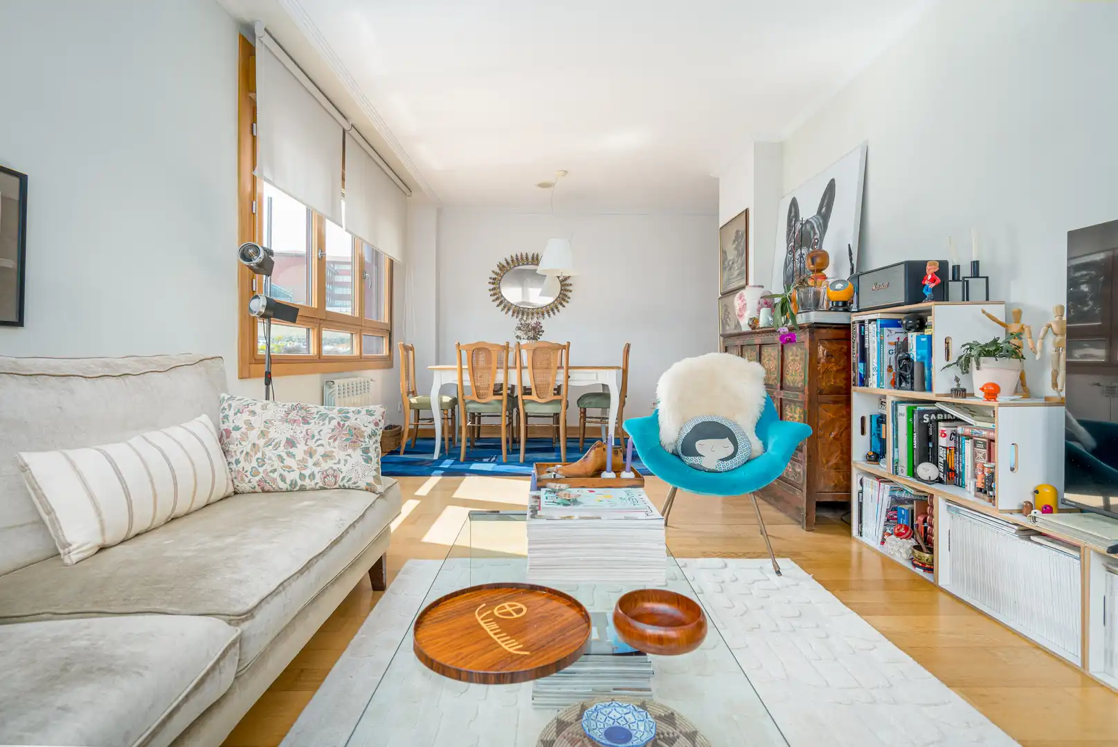 Wohnzimmer von Wohnung zum Verkauf in Gijón  mit Heizung und Parkett