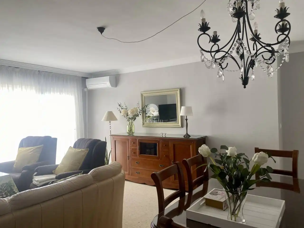 Sala de estar de Piso de alquiler en Vélez-Málaga con Aire acondicionado, Terraza y Amueblado