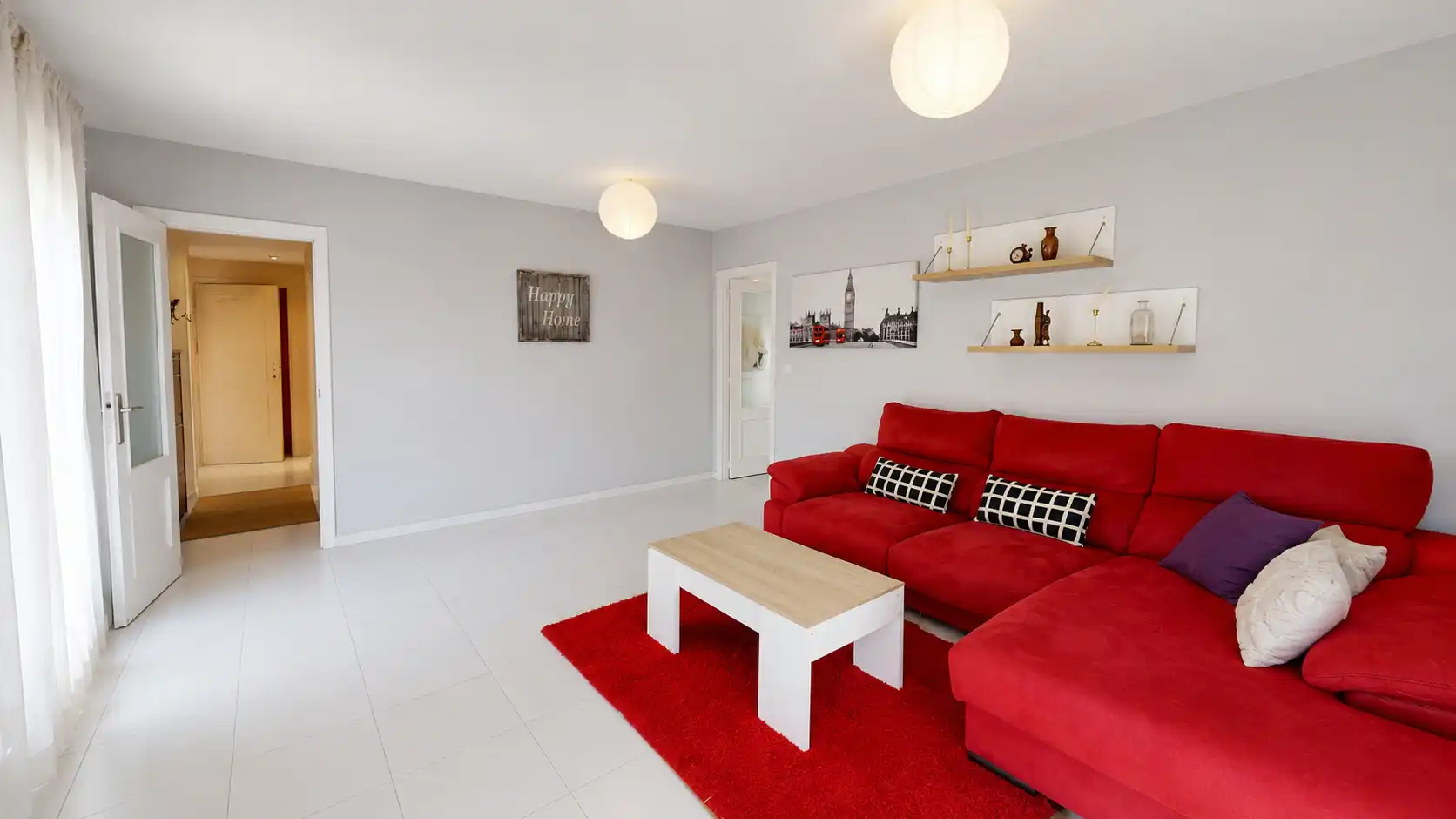 Sala d'estar de Pis en venda en Sant Joan d'Alacant amb Aire condicionat, Moblat i Balcó