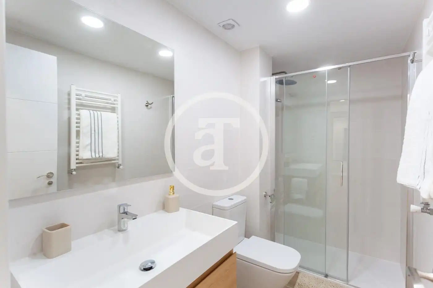 Bathroom of Flat for rent in Madrid  with Heating, Furnished and Oven