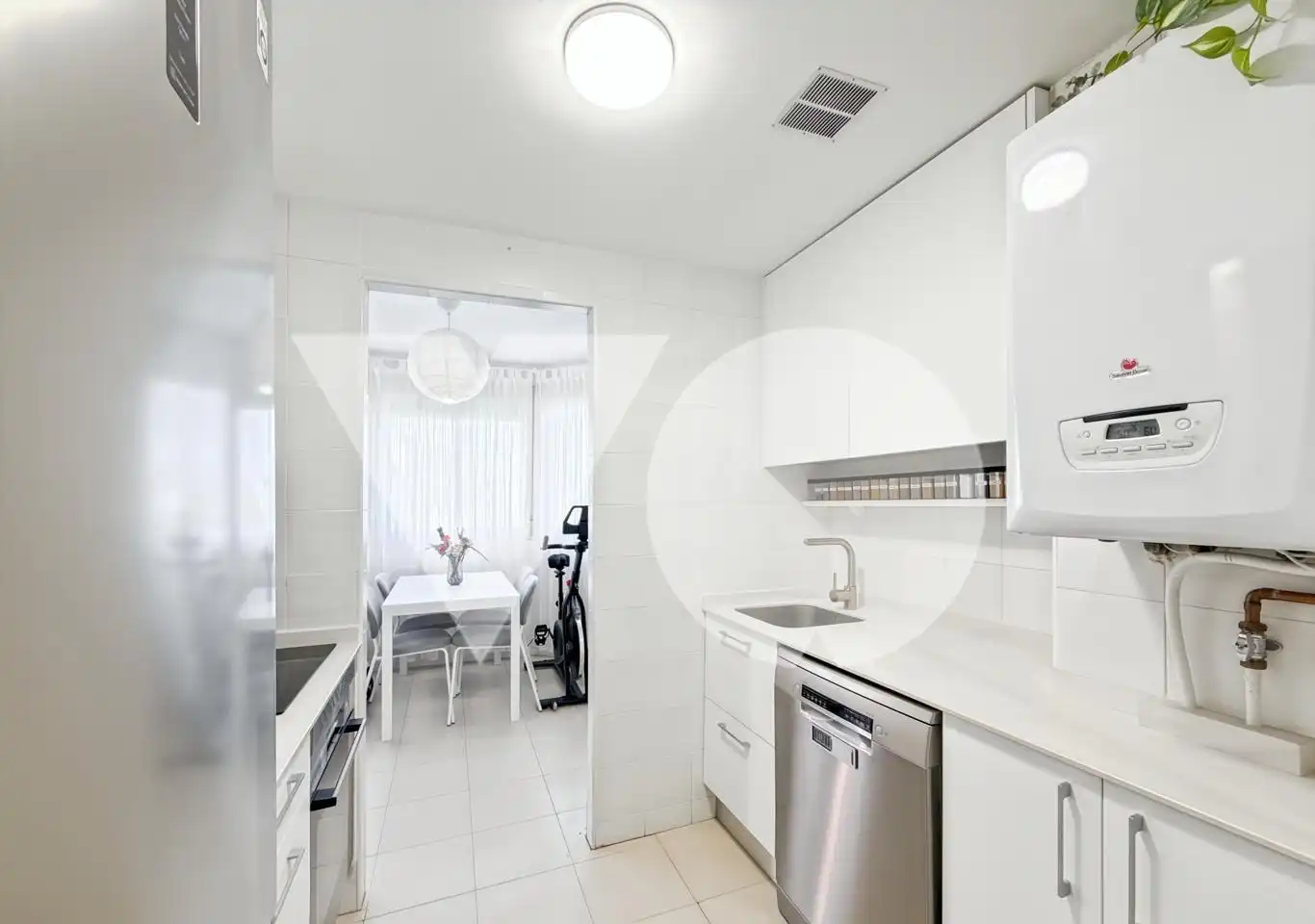 Kitchen of Flat for sale in Madrid  with Air Conditioner