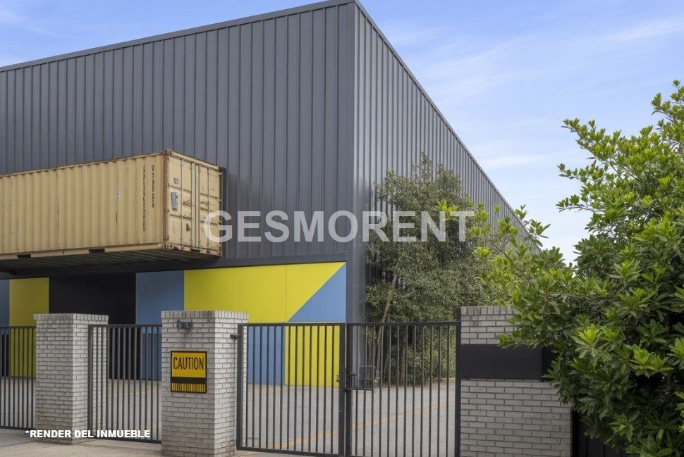 Vista exterior de Nau industrial en venda en Leganés