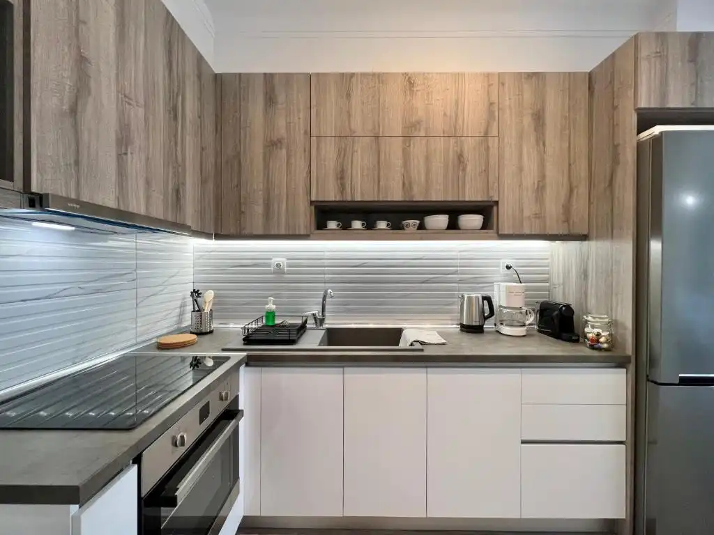 Cocina de Apartamento de alquiler en Arganda del Rey con Aire acondicionado, Amueblado y TV