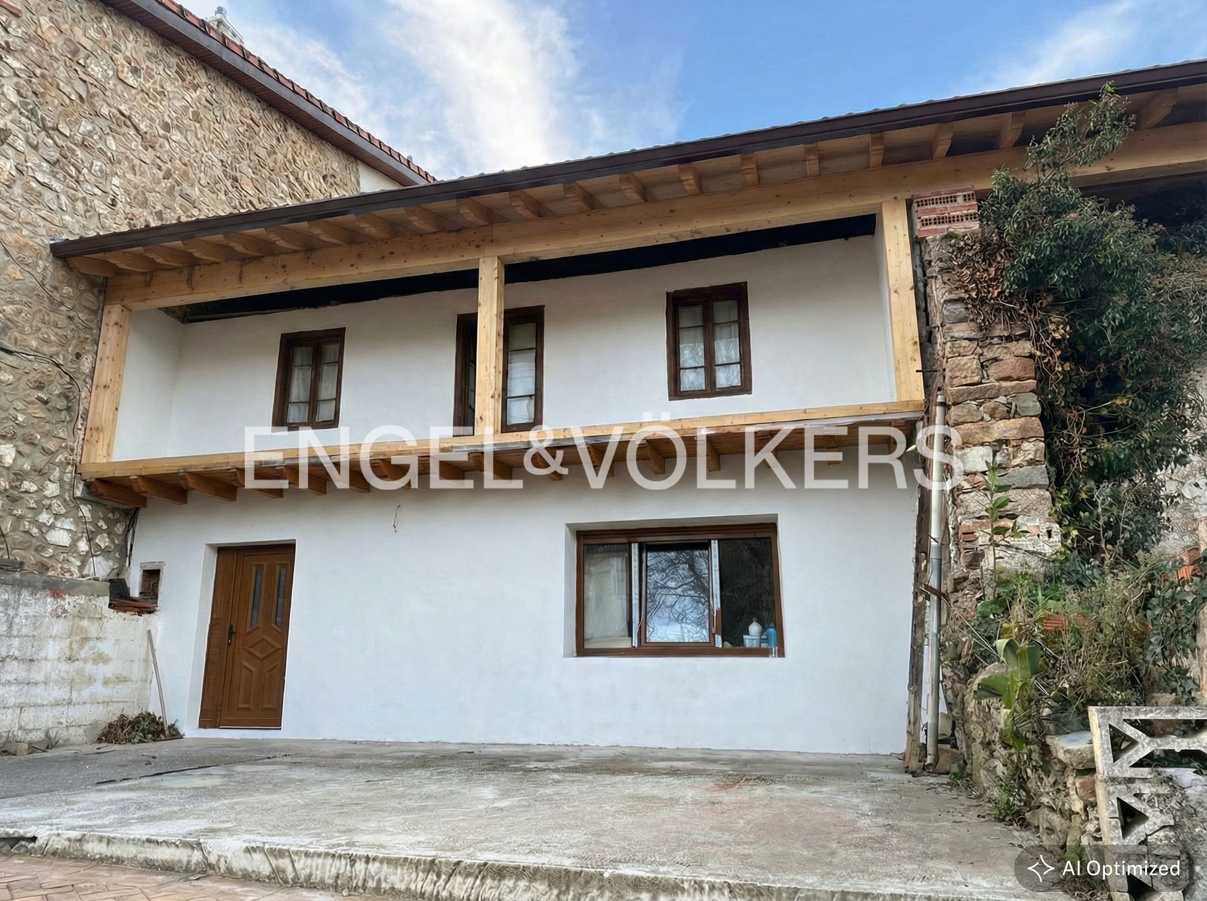 Vista exterior de Casa o xalet en venda en Puente Viesgo amb Calefacció, Jardí privat i Balcó