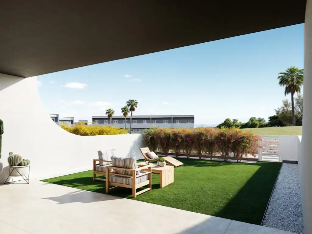 Terrassa de Casa adosada en venda en Finestrat amb Jardí privat i Piscina
