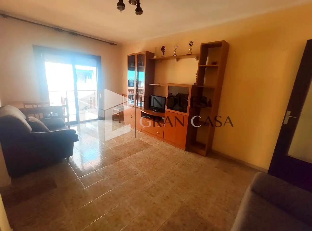 Living room of Flat for sale in Canovelles  with Balcony and Alarm