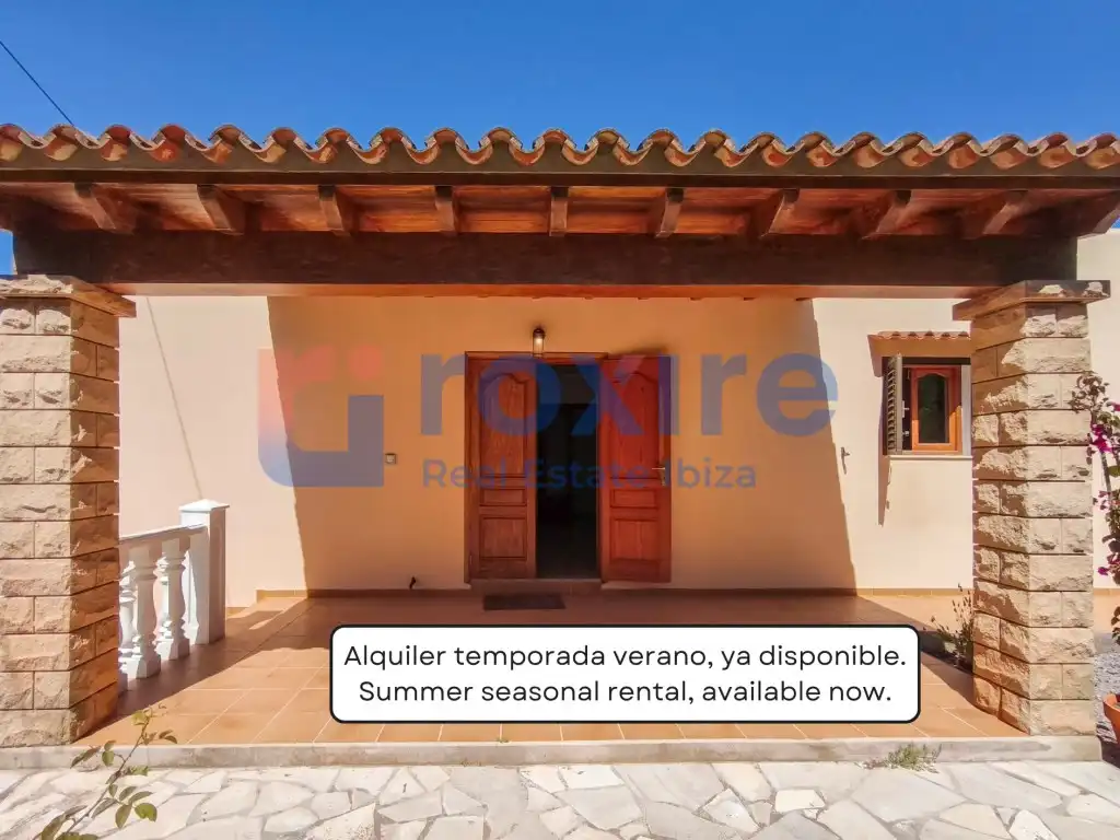 Terraza de Finca rústica de alquiler en Sant Josep de sa Talaia con Aire acondicionado, Amueblado y Horno