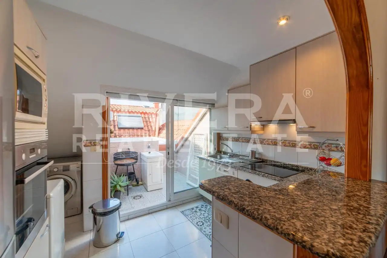 Kitchen of Attic for sale in Vigo   with Heating, Terrace and Storage room