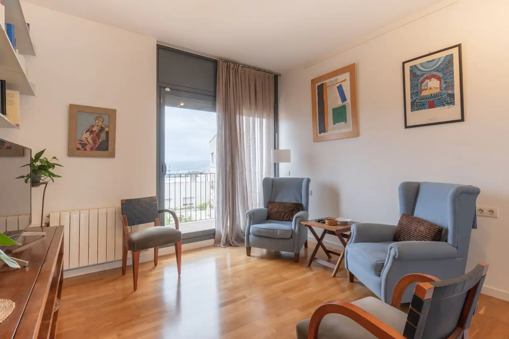 Sala de estar de Piso en venta en Sant Just Desvern con Aire acondicionado, Calefacción y Terraza