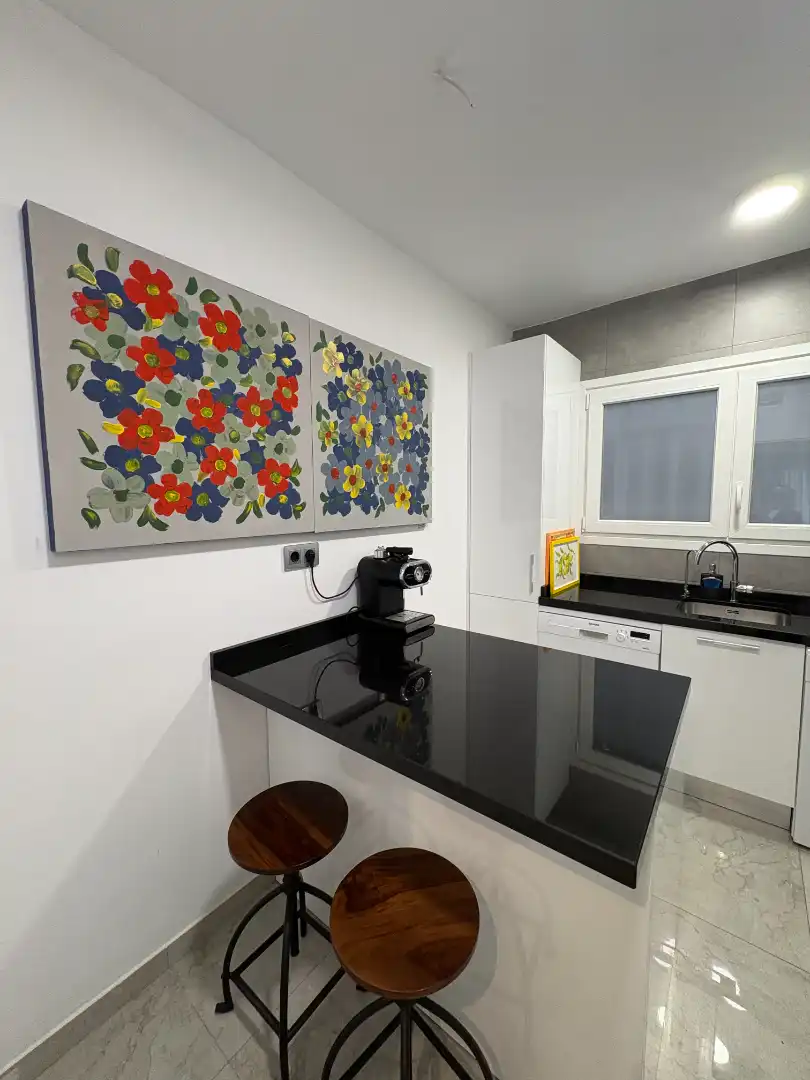 Cocina de Piso en venta en Málaga con Aire acondicionado, Amueblado y Horno