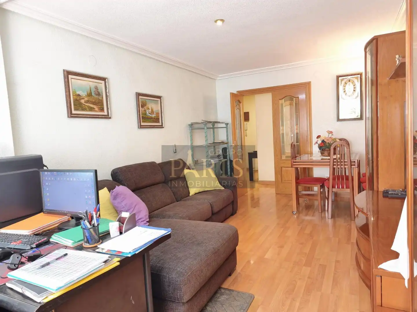 Sala de estar de Apartamento en venta en Cartagena con Aire acondicionado, Calefacción y Parquet