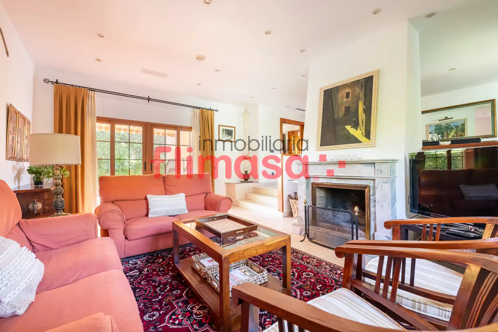 Sala de estar de Casa o chalet en venta en Villaviciosa de Odón con Aire acondicionado, Calefacción y Jardín privado