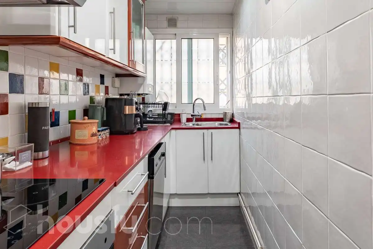 Küche von Wohnung zum Verkauf in Barcelona mit Klimaanlage, Heizung und Möbliert