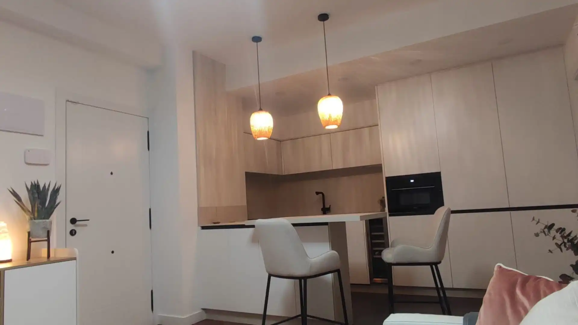 Cocina de Apartamento de alquiler en A Coruña Capital  con Calefacción y Amueblado