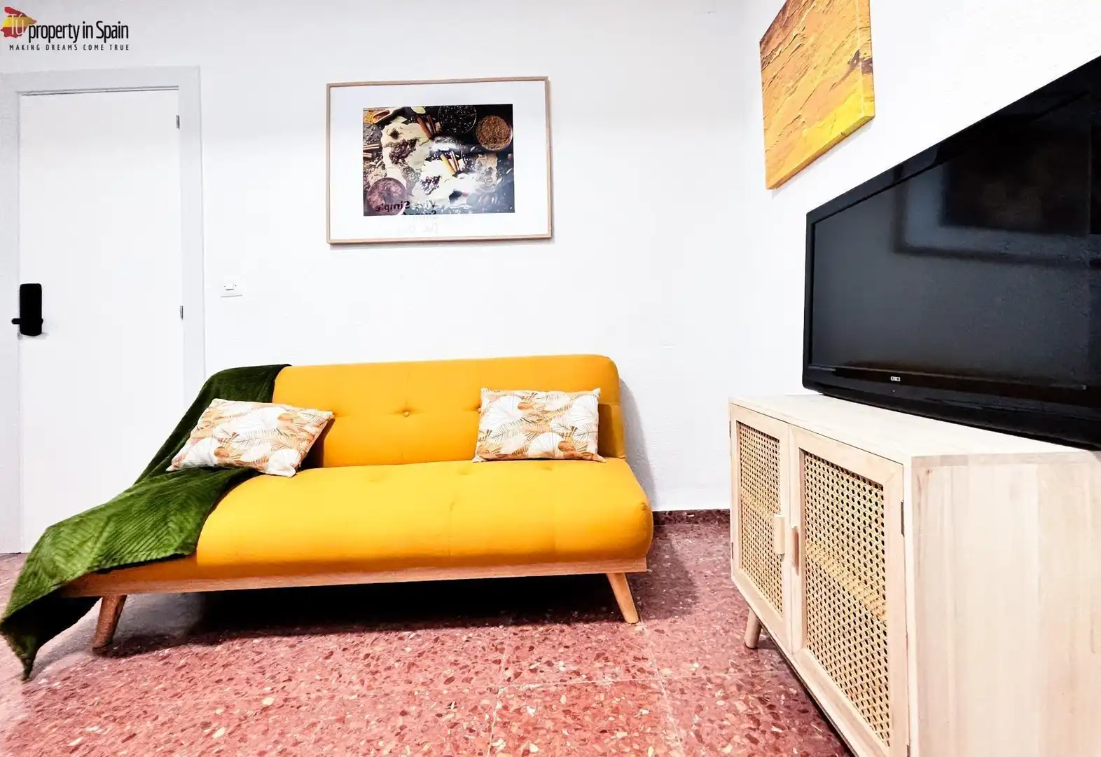 Sala d'estar de Pis en venda en Alicante / Alacant amb Aire condicionat, Moblat i Balcó