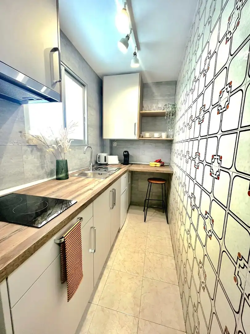 Cocina de Apartamento en venta en Salou con Aire acondicionado, Amueblado y Balcón