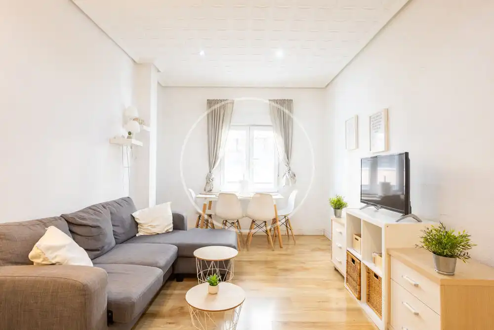 Sala de estar de Piso de alquiler en Valencia con Aire acondicionado, Amueblado y Balcón