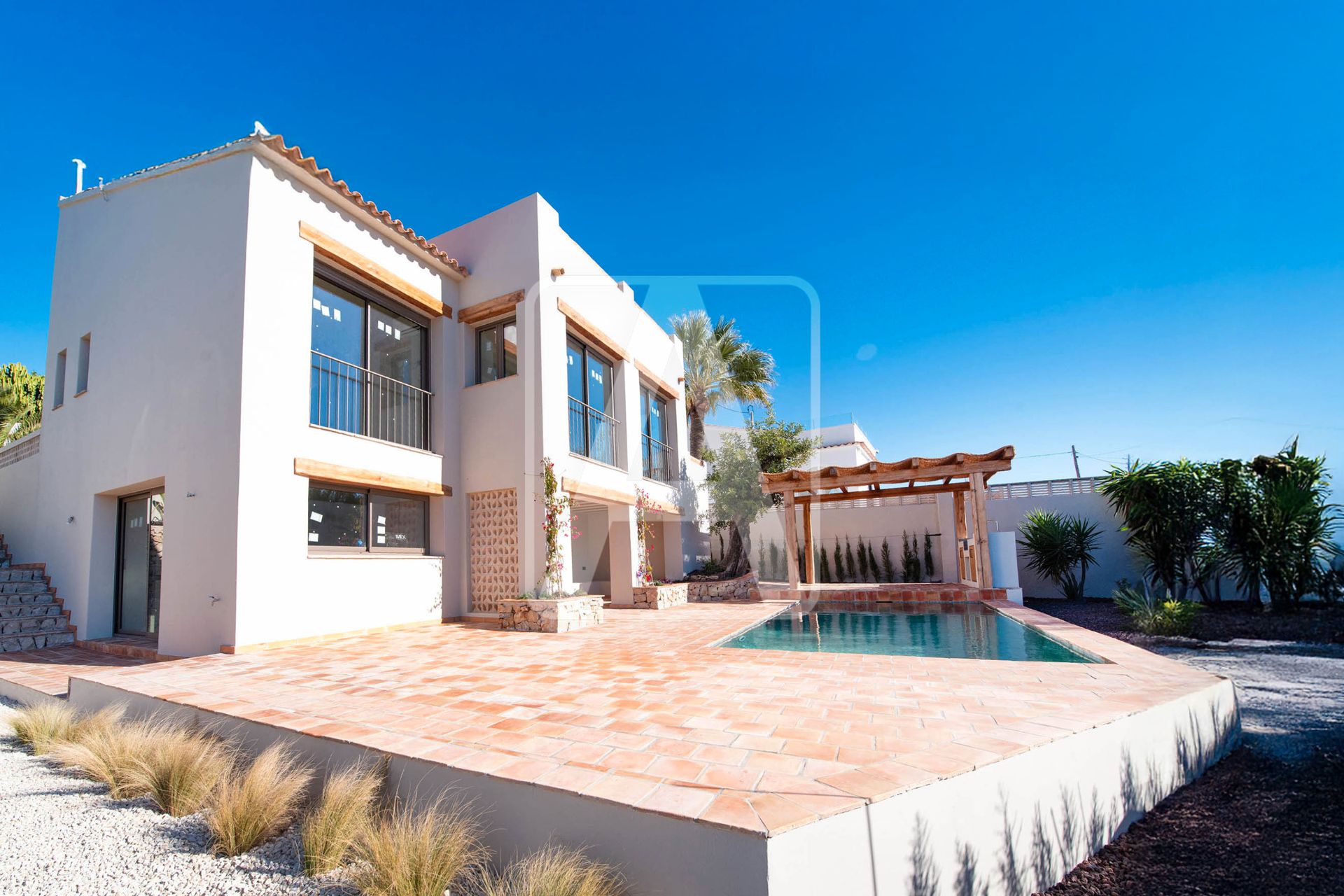 Vista exterior de Casa o chalet en venta en Benissa con Aire acondicionado, Jardín privado y Terraza