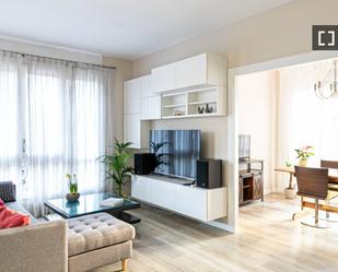 Sala d'estar de Pis de lloguer en  Barcelona Capital amb Aire condicionat, Calefacció i Moblat