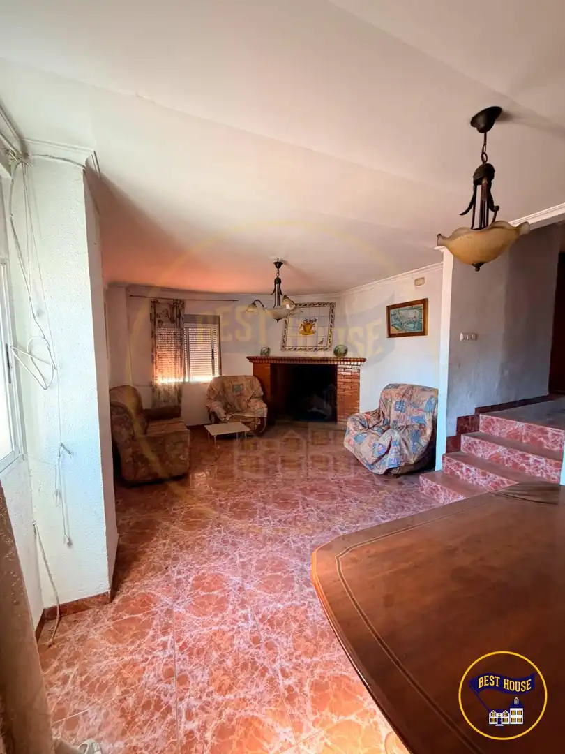 Living room of Houses for sale in Enguídanos  with Furnished and Balcony
