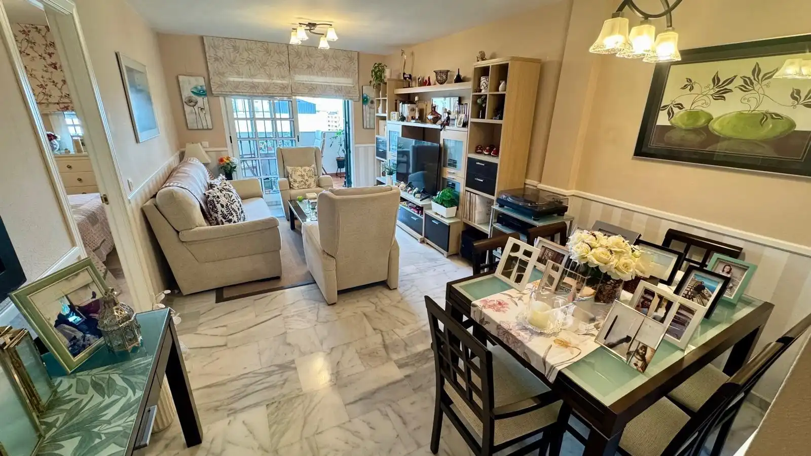 Dining room of Flat for sale in Rincón de la Victoria  with Air Conditioner, Terrace and Community pool