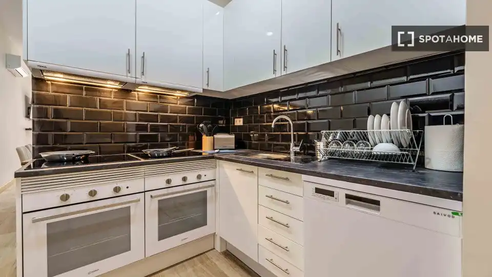Kitchen of Flat for share in Centro