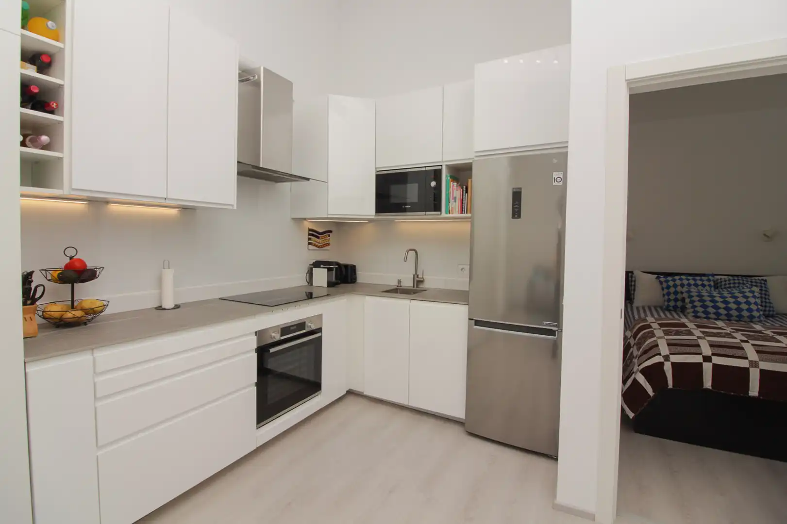 Cuina de Apartament de lloguer en  Palma de Mallorca amb Moblat