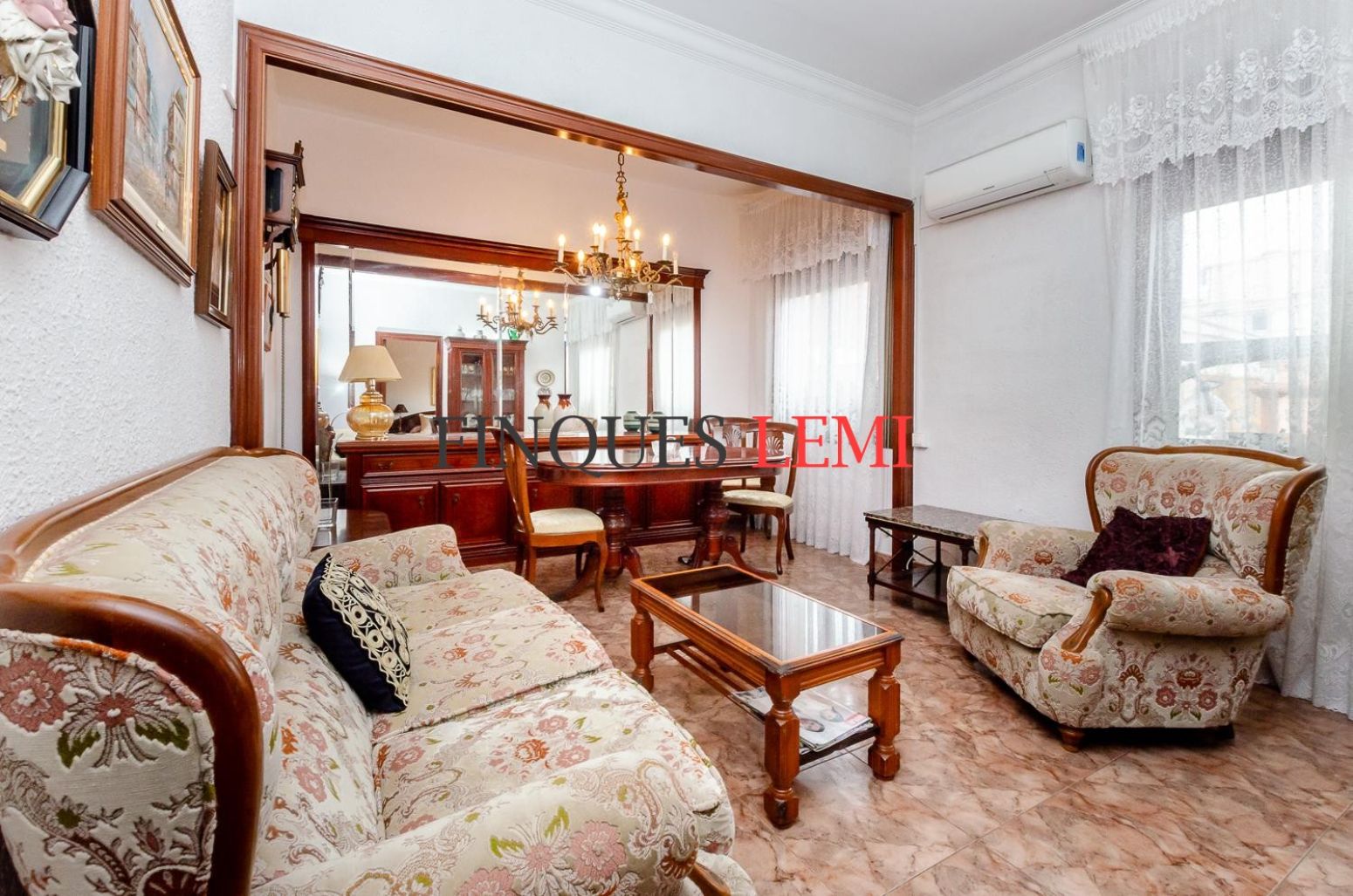 Sala d'estar de Pis en venda en  Barcelona Capital amb Aire condicionat