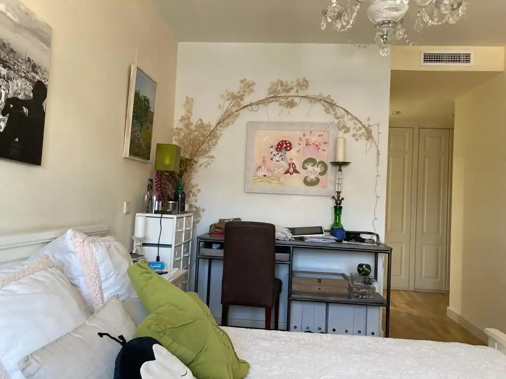 Bedroom of Flat for rent in Madrid  with Air Conditioner, Heating and Parquet flooring