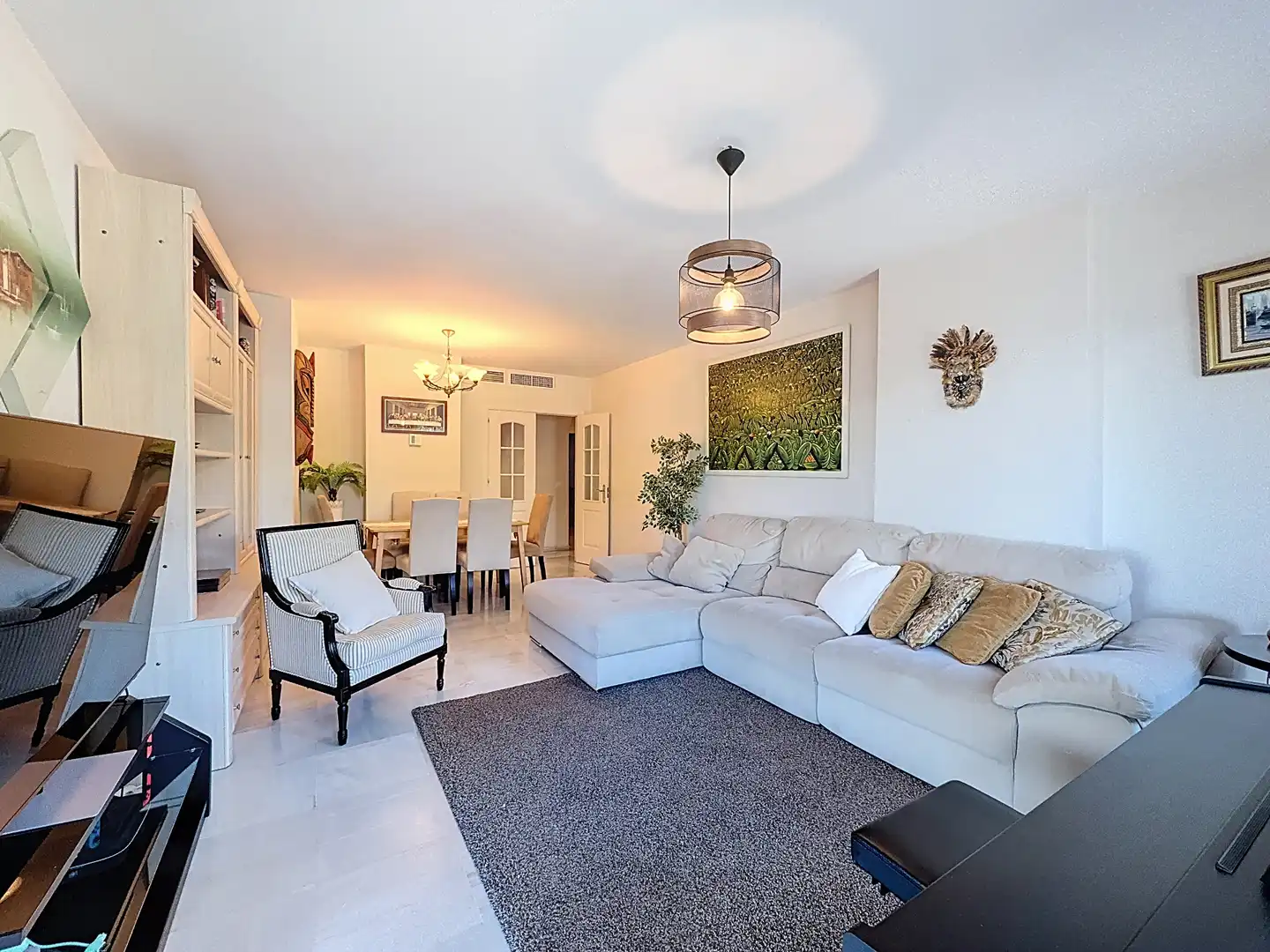 Living room of Flat for sale in Málaga  with Air Conditioner, Terrace and Community pool