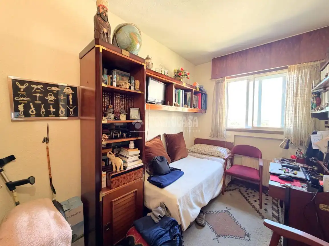 Schlafzimmer von Wohnung zum Verkauf in Madrid mit Heizung, Privatgarten und Schwimmbad