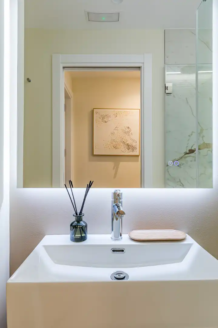 Baño de Estudio de alquiler en Madrid con Aire acondicionado, Calefacción y Amueblado