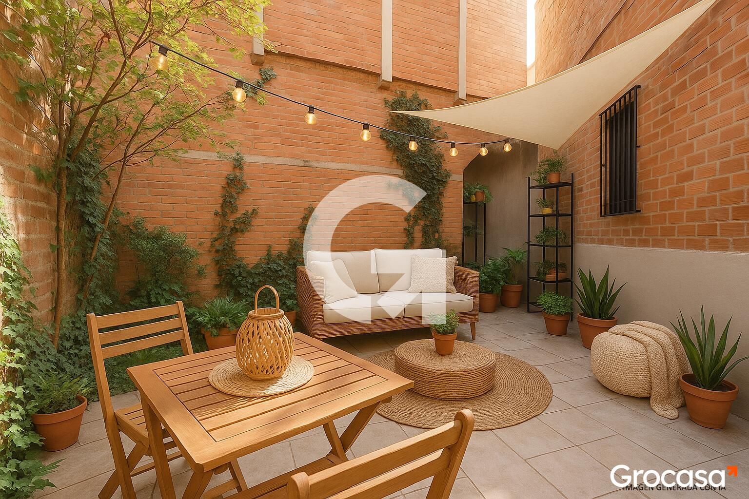 Terrace of Flat for sale in  Barcelona Capital  with Heating, Private garden and Terrace