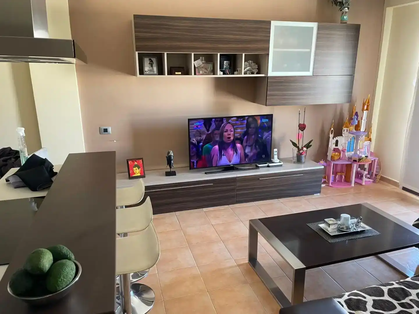 Sala de estar de Piso de alquiler en Gáldar con Piscina, Amueblado y Horno