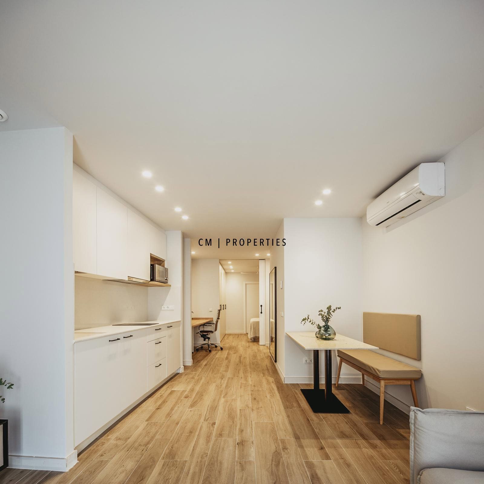 Bedroom of Apartment to rent in  Valencia Capital  with Air Conditioner, Heating and Terrace