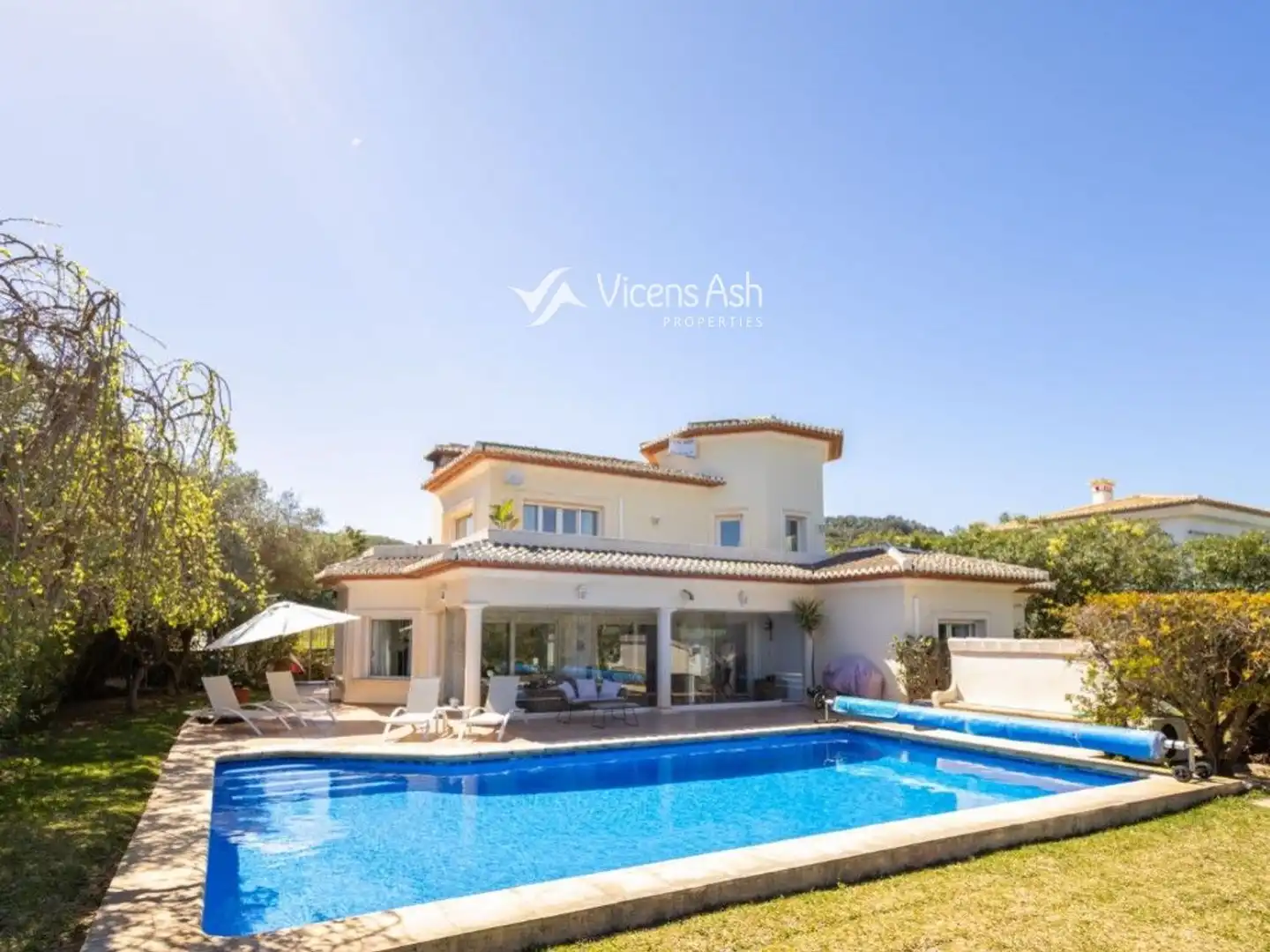 Exterior view of Houses for sale in Jávea / Xàbia  with Air Conditioner, Terrace and Swimming Pool