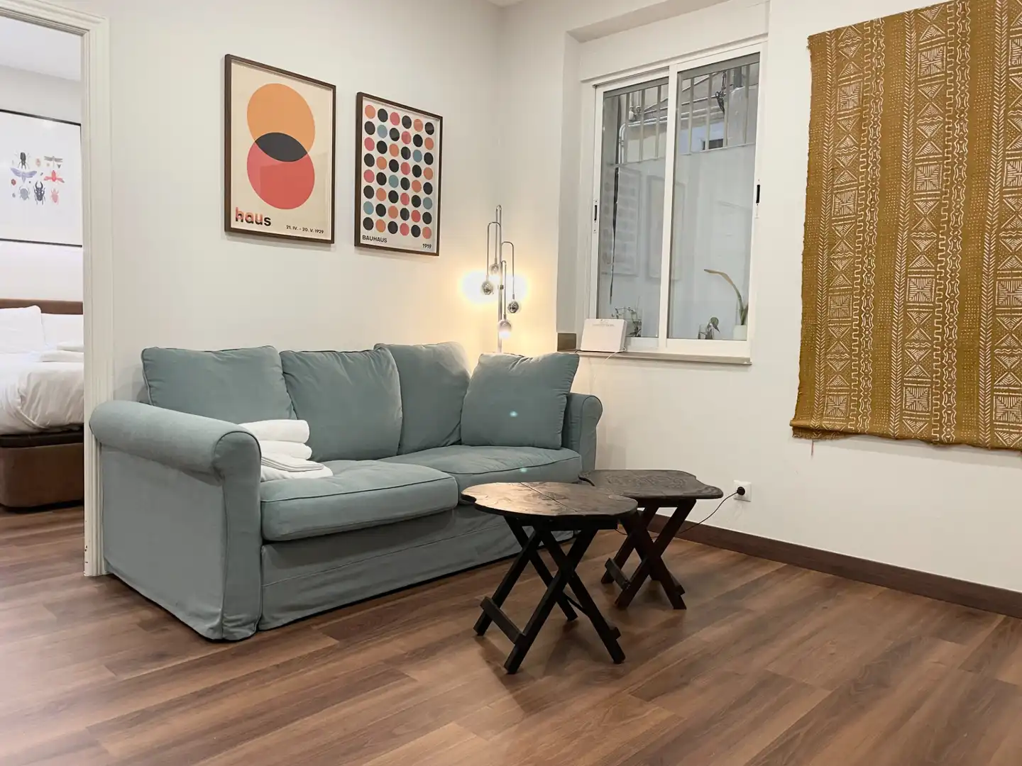 Living room of Flat for rent in Madrid  with Heating, Furnished and Washing machine