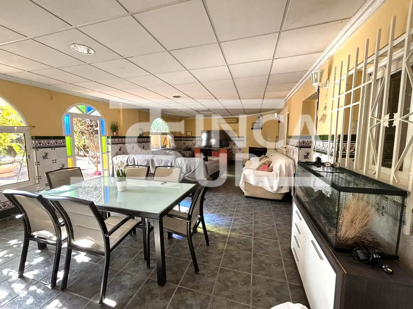 Cocina de Casa o chalet en venta en Roquetas de Mar con Aire acondicionado, Jardín privado y Terraza