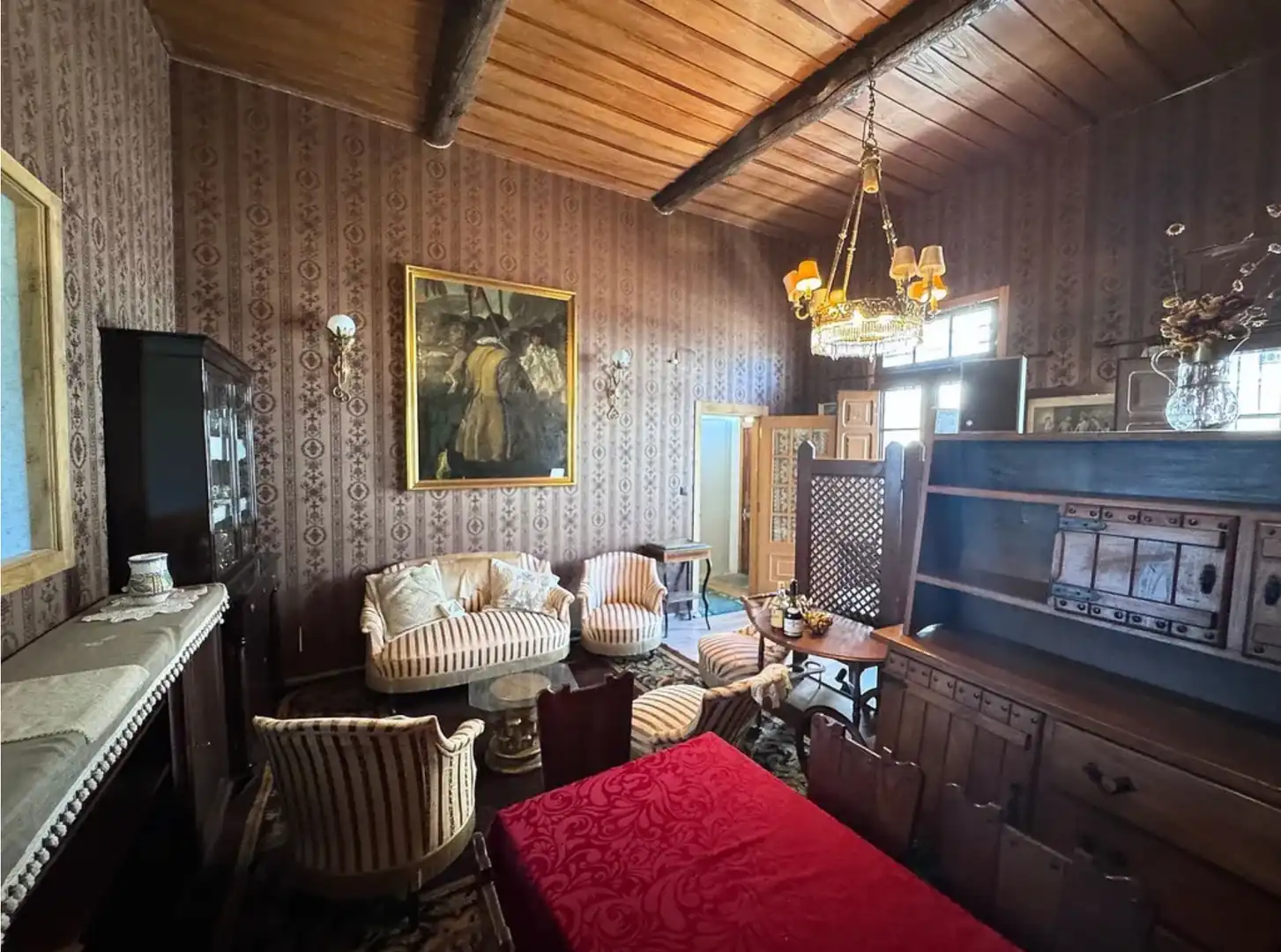 Sala d'estar de Casa o xalet en venda en Bóveda amb Calefacció, Jardí privat i Moblat