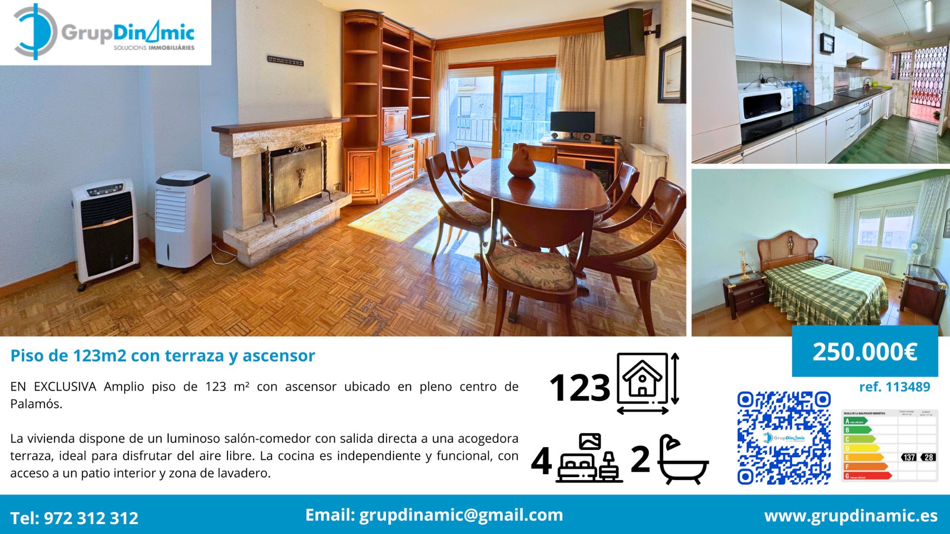 Living room of Flat for sale in Palamós  with Heating, Terrace and Furnished