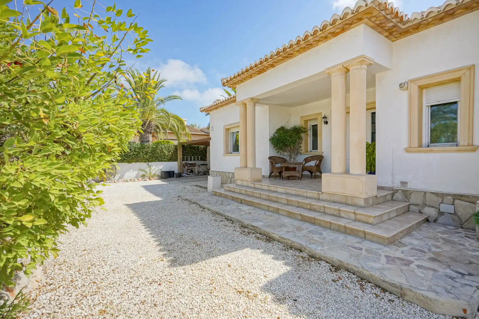 Exterior view of Houses for sale in Jávea / Xàbia  with Heating, Terrace and Swimming Pool