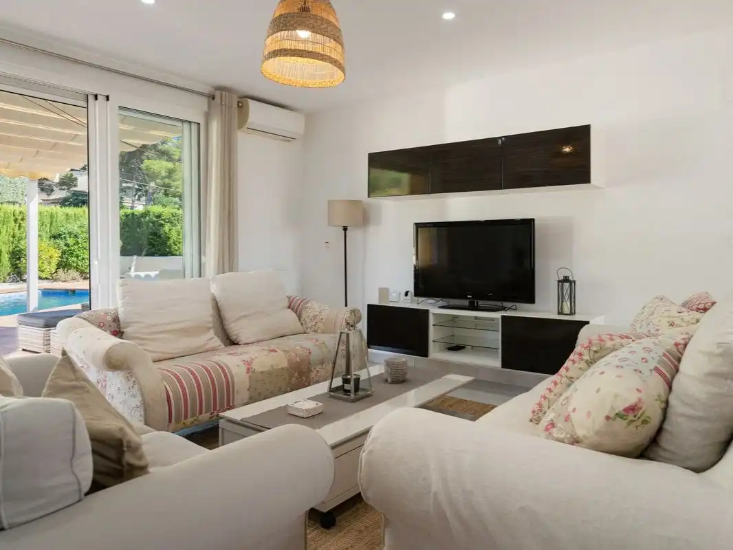 Living room of Houses for rent in Jávea / Xàbia  with Air Conditioner, Private garden and Terrace