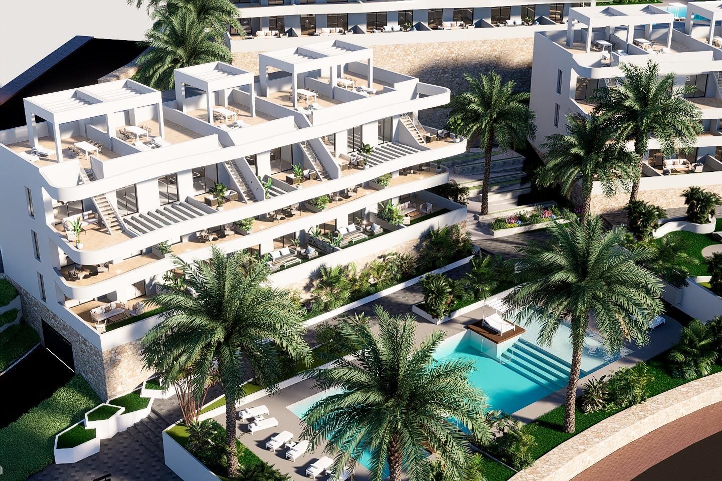 Vista exterior de Apartament en venda en Finestrat amb Aire condicionat, Calefacció i Terrassa